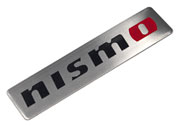 NISMO Metal Emblem, Brushed Aluminum