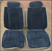 Low Back Seat Upholstery Kit With Headrests, 79-83