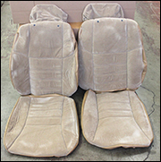 Seat Upholstery Kit, Tan Velour, 84-89