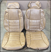 Seat Upholstery Kit, Tan Vinyl, 84-89